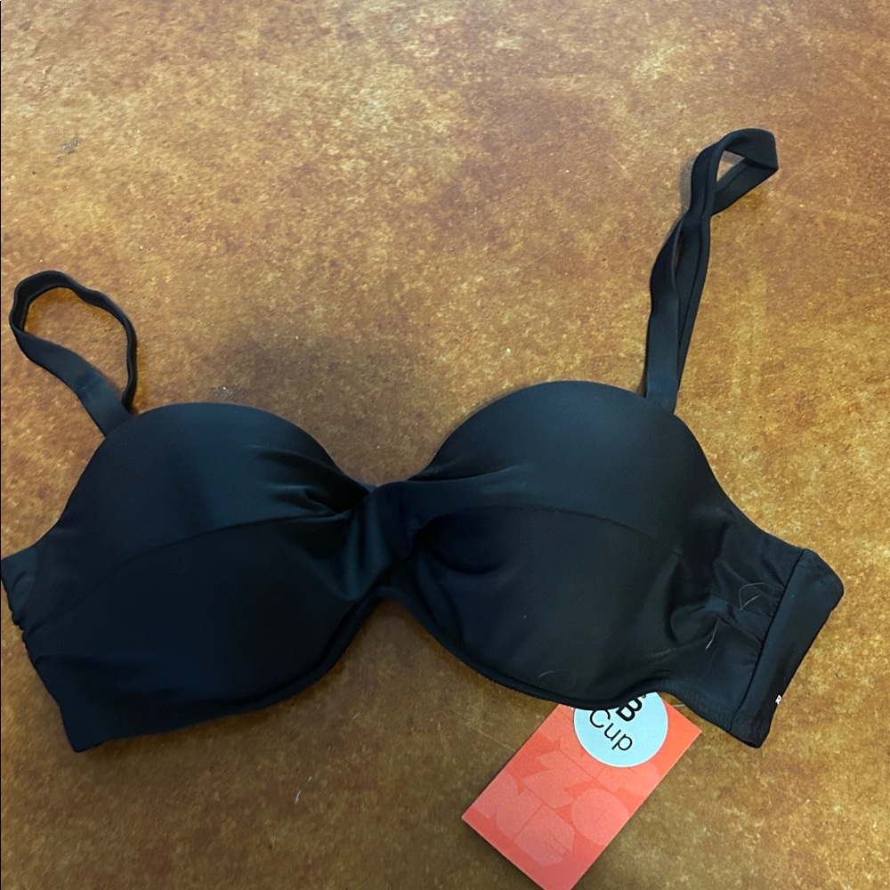 Ribzone- Black Padded Underwire Bikini Top